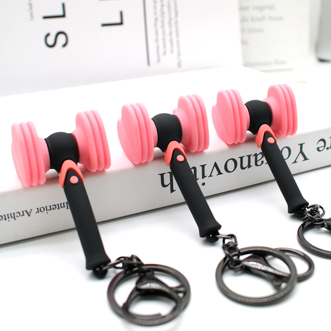 K-Pop Hammer Lightstick Keychain – Mini Fan Edition